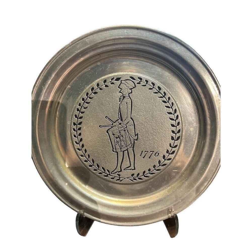 Vintage Wilton Armetale 1776 Drummer Boy Plate